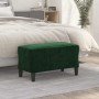 Banco de terciopelo verde oscuro 70x35x41 cm de vidaXL, Bancos - Ref: Foro24-349399, Precio: 56,65 €, Descuento: %