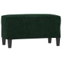 Banco de terciopelo verde oscuro 70x35x41 cm de vidaXL, Bancos - Ref: Foro24-349399, Precio: 56,65 €, Descuento: %