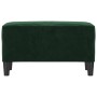 Banco de terciopelo verde oscuro 70x35x41 cm de vidaXL, Bancos - Ref: Foro24-349399, Precio: 56,65 €, Descuento: %