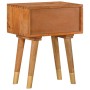 Mesita de noche de madera maciza de mango 43x30x58 cm de vidaXL, Mesitas de noche - Ref: Foro24-285853, Precio: 91,26 €, Desc...