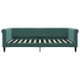 Sofá cama terciopelo verde oscuro 100x200 cm de vidaXL, Camas y somieres - Ref: Foro24-354253, Precio: 222,37 €, Descuento: %