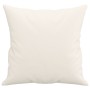 Cojines decorativos 2 uds cuero sintético crema 40x40 cm de vidaXL, Cojines - Ref: Foro24-349480, Precio: 28,99 €, Descuento: %