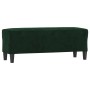 Banco de terciopelo verde oscuro 100x35x41 cm de vidaXL, Bancos - Ref: Foro24-349423, Precio: 65,26 €, Descuento: %