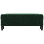 Banco de terciopelo verde oscuro 100x35x41 cm de vidaXL, Bancos - Ref: Foro24-349423, Precio: 65,26 €, Descuento: %