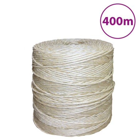 Cuerda 100% sisal 3 mm 400 m de vidaXL, Sogas y cuerdas metálicas - Ref: Foro24-155005, Precio: 23,47 €, Descuento: %