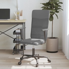 Gray synthetic leather and mesh fabric office chair by vidaXL, Office chairs - Ref: Foro24-353014, Price: 80,04 €, Discount: %