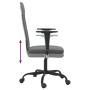 Gray synthetic leather and mesh fabric office chair by vidaXL, Office chairs - Ref: Foro24-353014, Price: 62,98 €, Discount: %