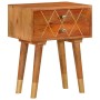 Solid mango wood bedside table 43x30x58 cm by vidaXL, Nightstands - Ref: Foro24-285853, Price: 91,26 €, Discount: %