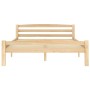 Estructura de cama de madera de pino maciza 140x200 cm de vidaXL, Camas y somieres - Ref: Foro24-322064, Precio: 146,07 €, De...