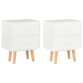 Bedside tables 2 pcs solid white pine wood 40x30x50 cm by vidaXL, Nightstands - Ref: Foro24-285224, Price: 123,99 €, Discount: %