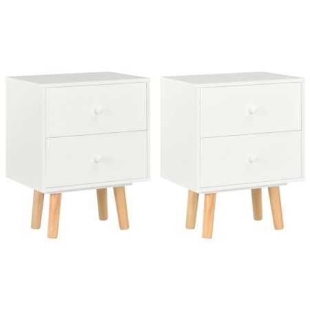 Bedside tables 2 pcs solid white pine wood 40x30x50 cm by vidaXL, Nightstands - Ref: Foro24-285224, Price: 119,62 €, Discount: %