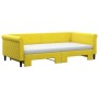 Trundle sofa bed with yellow velvet mattress 100x200 cm by vidaXL, Beds and slatted bases - Ref: Foro24-3197807, Price: 512,2...