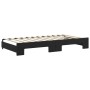 Sofá cama nido con cajones terciopelo negro 100x200 cm de vidaXL, Camas y somieres - Ref: Foro24-3197830, Precio: 328,91 €, D...