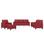 Sofagarnitur mit Kissen 4-teilig aus rotem Kunstleder von vidaXL, Sofas - Ref: Foro24-3201346, Preis: 774,65 €, Rabatt: %