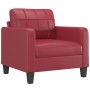 Sofa set with cushions 4 pieces red synthetic leather by vidaXL, Sofas - Ref: Foro24-3201346, Price: 756,61 €, Discount: %