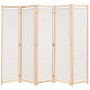 Biombo divisor 5 paneles de tela crema 200x170x4 cm de vidaXL, Divisores de ambientes - Ref: Foro24-247106, Precio: 82,91 €, ...