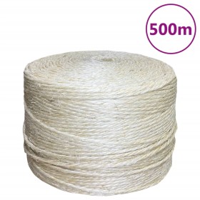 Cuerda 100% sisal 4 mm 500 m de vidaXL, Sogas y cuerdas metálicas - Ref: Foro24-155011, Precio: 60,99 €, Descuento: %