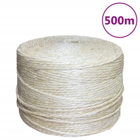 100% sisal rope 4 mm 500 m by vidaXL, Ropes and metal cords - Ref: Foro24-155011, Price: 60,99 €, Discount: %