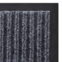 Alfombra felpudo PVC gris 90x60 cm de vidaXL, Felpudos - Ref: Foro24-241274, Precio: 21,31 €, Descuento: %