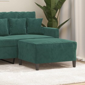 Dark green velvet footstool 70x55x41 cm by vidaXL, Ottomans - Ref: Foro24-349319, Price: 66,99 €, Discount: %