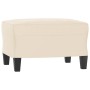 Beige microfiber fabric footrest 60x50x41 cm by vidaXL, Ottomans - Ref: Foro24-349346, Price: 62,06 €, Discount: %