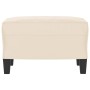 Beige microfiber fabric footrest 60x50x41 cm by vidaXL, Ottomans - Ref: Foro24-349346, Price: 62,06 €, Discount: %