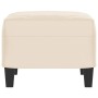 Beige microfiber fabric footrest 60x50x41 cm by vidaXL, Ottomans - Ref: Foro24-349346, Price: 62,06 €, Discount: %