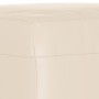 Reposapiés tela de microfibra beige 60x50x41 cm de vidaXL, Otomanas - Ref: Foro24-349346, Precio: 62,01 €, Descuento: %