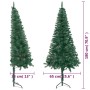 Green corner artificial Christmas tree 180 cm PVC by vidaXL, Christmas trees - Ref: Foro24-329164, Price: 48,56 €, Discount: %