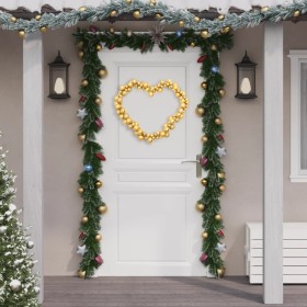 Golden polystyrene Christmas ball wreath 175 cm by vidaXL, Festive decorations - Ref: Foro24-356131, Price: 28,10 €, Discount: %