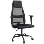 Silla de oficina altura ajustable tela malla y cuero PE negro de vidaXL, Sillas de oficina - Ref: Foro24-353023, Precio: 96,6...