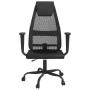 Silla de oficina altura ajustable tela malla y cuero PE negro de vidaXL, Sillas de oficina - Ref: Foro24-353023, Precio: 96,6...