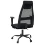 Silla de oficina altura ajustable tela malla y cuero PE negro de vidaXL, Sillas de oficina - Ref: Foro24-353023, Precio: 96,6...