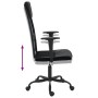 Silla de oficina altura ajustable tela malla y cuero PE negro de vidaXL, Sillas de oficina - Ref: Foro24-353023, Precio: 96,6...