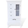 Mueble de 5 cajones y 2 estantes blanco de vidaXL, Cajoneras - Ref: Foro24-241150, Precio: 170,51 €, Descuento: %