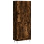 Aparador alto madera contrachapada roble ahumado 69,5x34x180 cm de vidaXL, Aparadores - Ref: Foro24-3198078, Precio: 152,11 €...