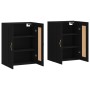 Armarios de pared 2 uds madera de ingeniería negro de vidaXL, Aparadores - Ref: Foro24-3198050, Precio: 139,03 €, Descuento: %