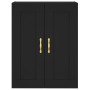 Armarios de pared 2 uds madera de ingeniería negro de vidaXL, Aparadores - Ref: Foro24-3198050, Precio: 139,03 €, Descuento: %