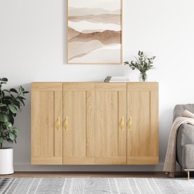 Wandschränke, 2 Stück, Holzwerkstoff, Sonoma-Eiche von vidaXL, Sideboards - Ref: Foro24-3198052, Preis: 128,99 €, Rabatt: %