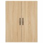 Aparador alto madera contrachapada color roble 69,5x34x180 cm de vidaXL, Aparadores - Ref: Foro24-3198084, Precio: 166,99 €, ...