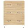 Aparador alto madera contrachapada color roble 69,5x34x180 cm de vidaXL, Aparadores - Ref: Foro24-3198084, Precio: 166,99 €, ...