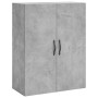 Aparador alto madera contrachapada gris hormigón 69,5x34x180 cm de vidaXL, Aparadores - Ref: Foro24-3198101, Precio: 173,66 €...