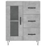 Aparador alto madera contrachapada gris hormigón 69,5x34x180 cm de vidaXL, Aparadores - Ref: Foro24-3198101, Precio: 173,66 €...