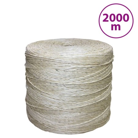 Cuerda 100% sisal 3 mm 2000 m de vidaXL, Sogas y cuerdas metálicas - Ref: Foro24-155007, Precio: 80,99 €, Descuento: %