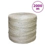 Cuerda 100% sisal 3 mm 2000 m de vidaXL, Sogas y cuerdas metálicas - Ref: Foro24-155007, Precio: 80,99 €, Descuento: %