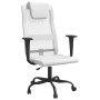 Silla de oficina altura ajustable tela malla y cuero PE blanco de vidaXL, Sillas de oficina - Ref: Foro24-353021, Precio: 81,...