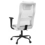 Silla de oficina altura ajustable tela malla y cuero PE blanco de vidaXL, Sillas de oficina - Ref: Foro24-353021, Precio: 81,...