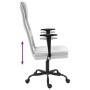 Silla de oficina altura ajustable tela malla y cuero PE blanco de vidaXL, Sillas de oficina - Ref: Foro24-353021, Precio: 81,...