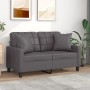 2-Sitzer-Sofa mit grauen Kunstlederkissen 120 cm von vidaXL, Sofas - Ref: Foro24-3200800, Preis: 256,83 €, Rabatt: %