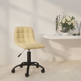 Cream Velvet Swivel Dining Chair by vidaXL, dining chairs - Ref: Foro24-334021, Price: 54,99 €, Discount: %